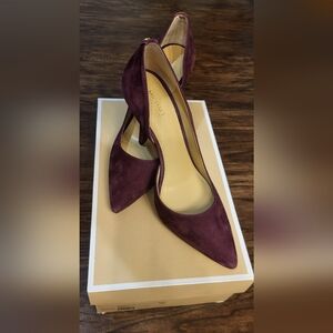 Michael Kors Nathalie High D'Orsay Pumps Plum 7